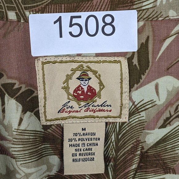 Joe Marlin* Men's Short Sleeve Button Down Curved Hem Chest Pocket Shirt~ Size M - Picture 3 of 9